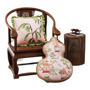 冉忆新中式2025新款抱枕沙发氛围感午睡葫芦靠垫靠山腰枕套椿山居