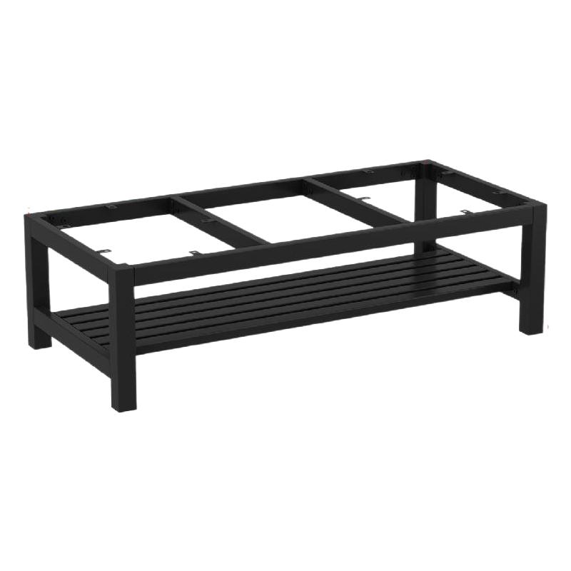 茶几支架双层置物架铁艺桌脚家用办公桌底座加厚加固客厅直脚桌腿