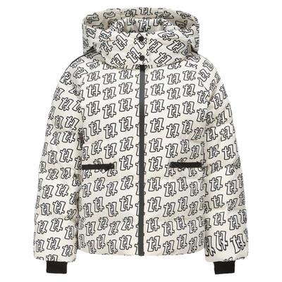 tanni保暖廓形logo短款羽绒服