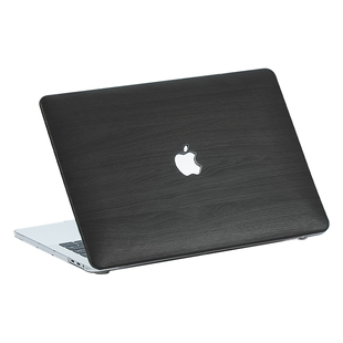 黑色木纹neo防摔笔记本电脑外壳适用苹果macbookprom5保护壳air13寸保护壳m4air15外壳m3m2m1pro14保护壳散热