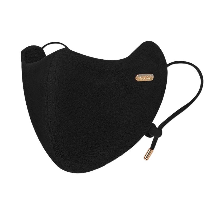 保暖口罩女高颜值冬季护眼角防风防寒加绒加厚兔毛面罩大脸显脸小