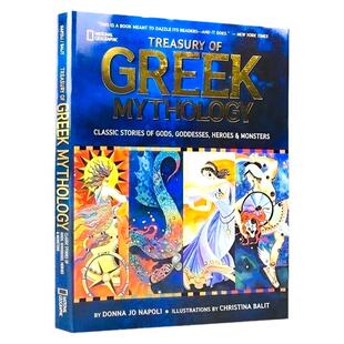 希腊神话全彩插画版 National Geographic Treasury of Greek Mythology 英文原版 精装 神话故事 美国国家地理系列