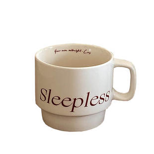 lelemonade陶瓷咖啡杯ins小众设计高级感复古美式马克杯sleepless