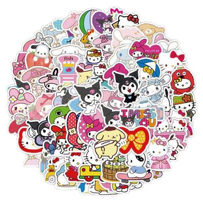 50张粉色凯蒂猫HelloKitty贴纸