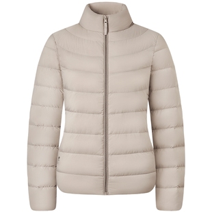 坦博尔秋季轻薄便携排骨羽绒服女士短款立领叠穿保暖修身显瘦外套