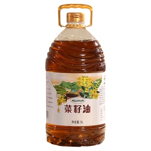 条山农场菜籽油5L/桶甘肃白银景泰食用菜籽油
