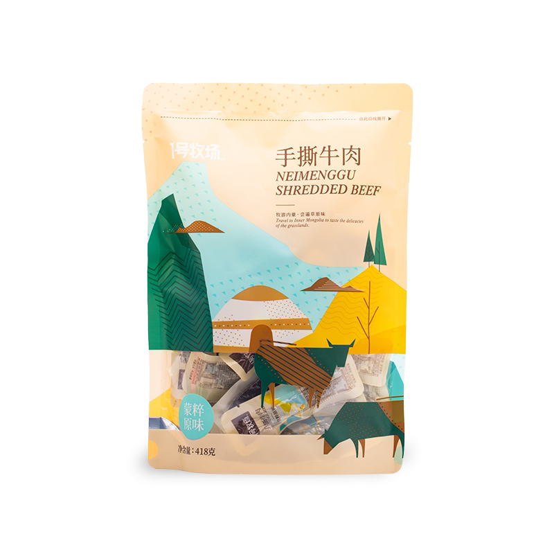 1号牧场内蒙古手撕牛肉