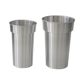 屿后 铝桶鲜花养花醒花桶ins不锈钢花桶花艺花店包装花瓶花器工具