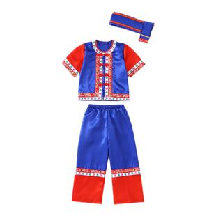 六一壮族服装儿童女广西三月三幼儿园活动瑶族演出服男女童布依族