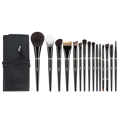 MSQ/魅丝蔻15支钢琴大师专业化妆刷套装眼影粉底腮红散粉刷动物毛