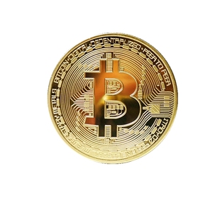 黄铜镀金   美国Bitcoin比特硬币24K金币比特b外国硬币外国纪念币