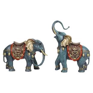 铜一家全黄铜摆件吉祥对象大象招财吸水办公室家居客厅玄关新品