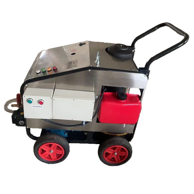 厂家直供 加热加压一体机 热水高压清洗机电加热轮式拖动式