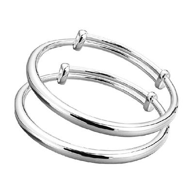 顺钦银楼简约亲子款纯银手镯