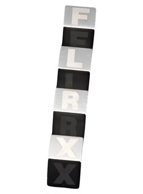 钛钢方块字母吊坠diy项链手链