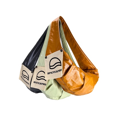 牛角包Spicycapsoul新款褶皱小众