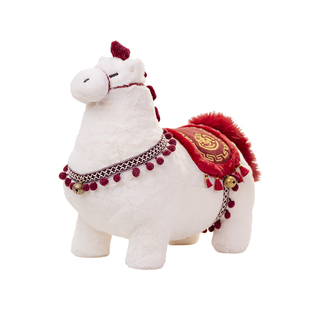 马年吉祥物摆件原创设计公仔小马玩偶毛绒玩具装饰生肖马生日礼物