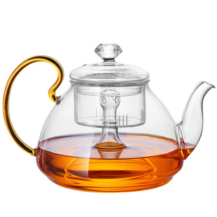 品一恒小玻璃煮茶泡茶壶泡陈皮专用茶壶耐高温加厚小号花茶壶耐热