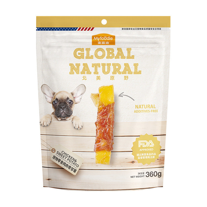 麦富迪鸡肉卷甘薯360g狗零食磨牙