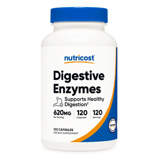 消化酶营养吸收Nutricost胃酸积食620毫克120粒Digestive Enzymes