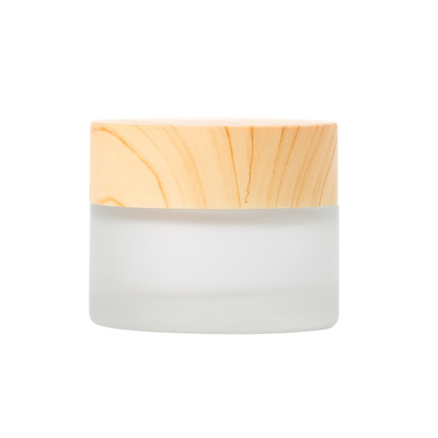 日式木纹便携小样面霜面膜分装瓶