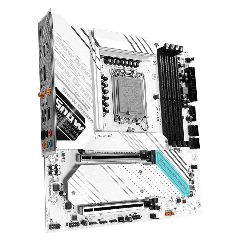精粤主板B760M12代13代电脑DDR4