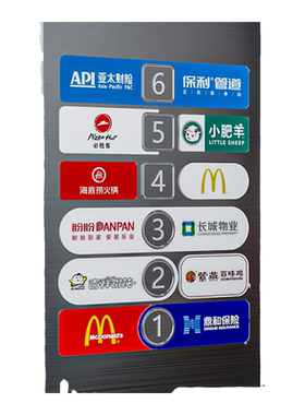 电梯按钮指示牌定制楼层乘坐提示牌字片车标贴识防水按键贴大堂广告贴商场酒店车库停车场按钮贴公司电指贴片