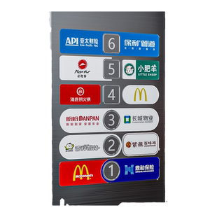 电梯按钮指示牌定制楼层乘坐提示牌字片车标贴识防水按键贴大堂广告贴商场酒店车库停车场按钮贴公司电指贴片