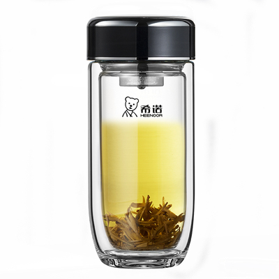 希诺鹅蛋双层抗菌杯加厚防烫水杯