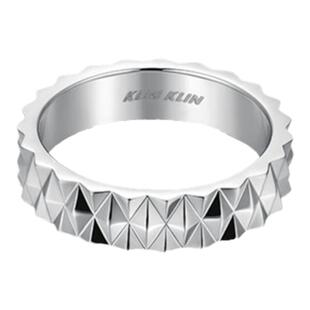 KLINKLIN 菱形纹理戒指冷淡风高级感INS中性男女情侣戒指小众设计