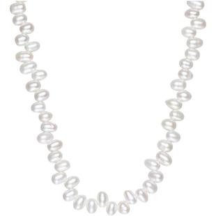 周六福巴洛克珍珠项链女淡水珍珠S925银颈饰优雅新年礼物送女友