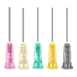 点胶针头打胶水瓶25MM点胶机针管 注胶加长针嘴卡口平头针筒针头