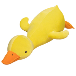 加油大黄鸭玩偶睡觉抱枕女孩布娃娃床上毛绒玩具抱睡公仔生日礼物