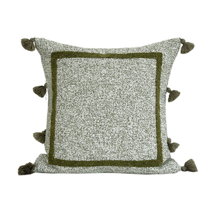 BACKTO卜凸家居现代简奢绿色抱枕2024春季新款客厅沙发靠枕靠垫套