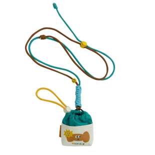 若素良品束口可爱迷你挂脖小布袋口红耳机零钱钥匙日杂小物收纳包