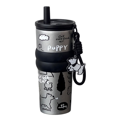 浮想商店原创陶瓷内胆吸管保温杯