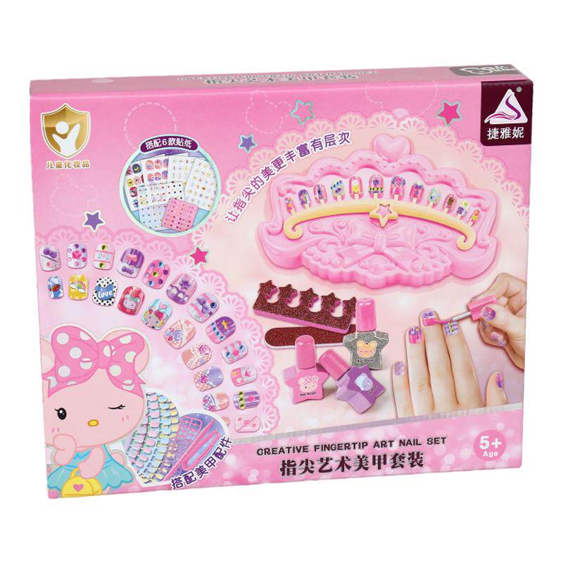儿童指甲油贴纸无味女孩可撕水性