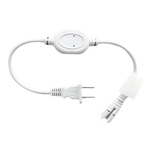 220V灯带两针插头led灯带专用电源驱动整流器通用款一体防水插头