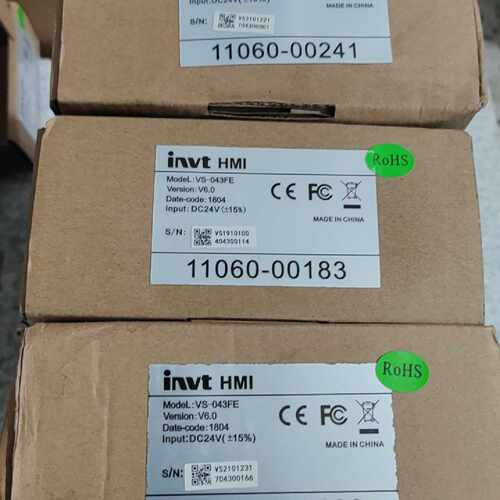 全新英威腾VS-043FE触摸屏，V6.0版本，DC24V供