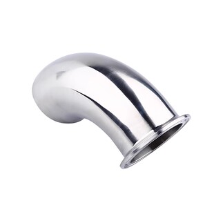 304不锈钢单卡快装弯头卫生级90度焊接弯管卡箍式快接卡盘弯头316