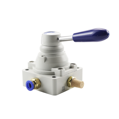 4HV二/三位四通气动开关手转阀