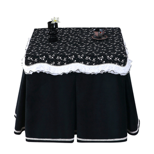 中古风高颜值烤火桌子罩套冬天加厚牛奶绒电暖炉取暖桌罩套可揭盖