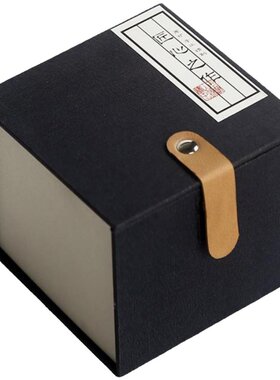 高档礼盒回纹皮扣粘扣