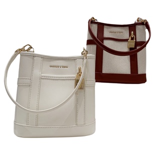 CHARLES&KEITH小CK2-10671860气质通勤水桶包腋下包斜挎包小方包