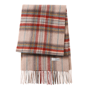 定制款~韩国蓝色纯羊毛围巾女冬季高级感针织流苏围脖百搭披肩ins