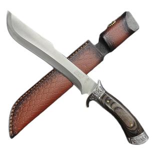 户外开路山刀砍柴刀多功能手工锻打野营劈柴刀高硬度剁骨砍骨刀具