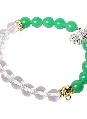 五行多宝水晶手链挂泰国佛牌吊坠手串补缺金木水火土月光石粉茶白