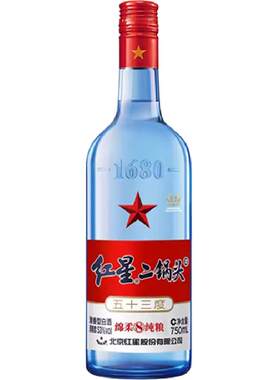 红星二锅头53度绵柔750ml