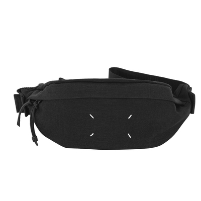 四缝线简约男女情侣同款胸包