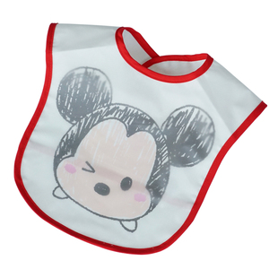 日本卡通宝宝饭兜儿童防水围兜防漏婴儿口水巾新生儿辅食兜围嘴兜